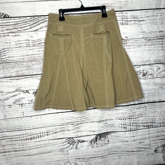 Athleta Wear About Pleated Athletic Skirt Skort Tan 2 - Picture 3 of 4